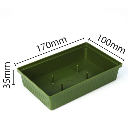 New Selling Green Floral Tray 4 Pins Flower Foam Design Type with Size Tray 17cm W x 10cm D x 3.5cm H