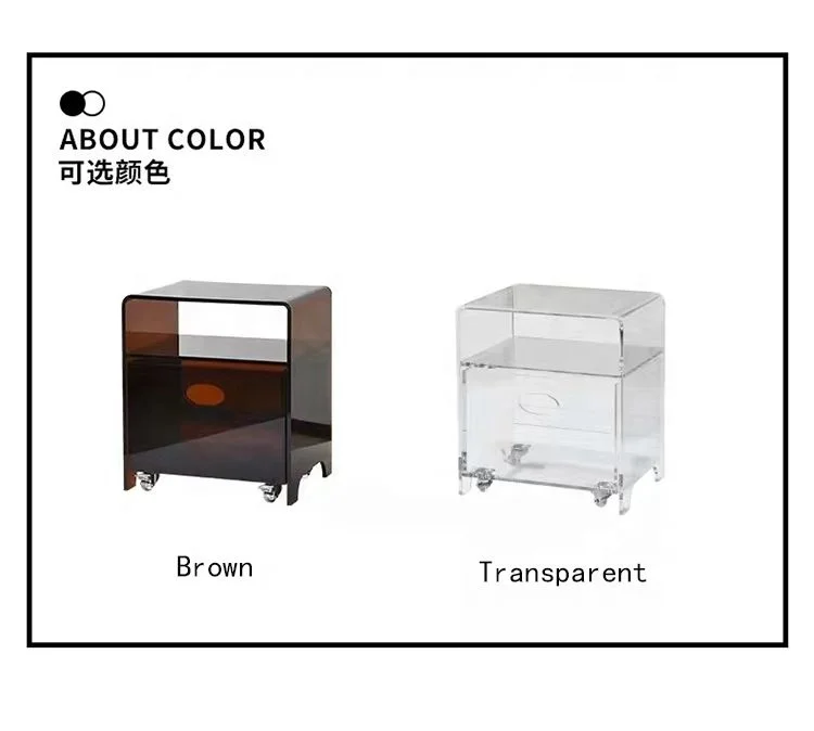 Spot Acrylic Plexiglass Bedside Living Room Coffee Table Modern Hotel Side Table