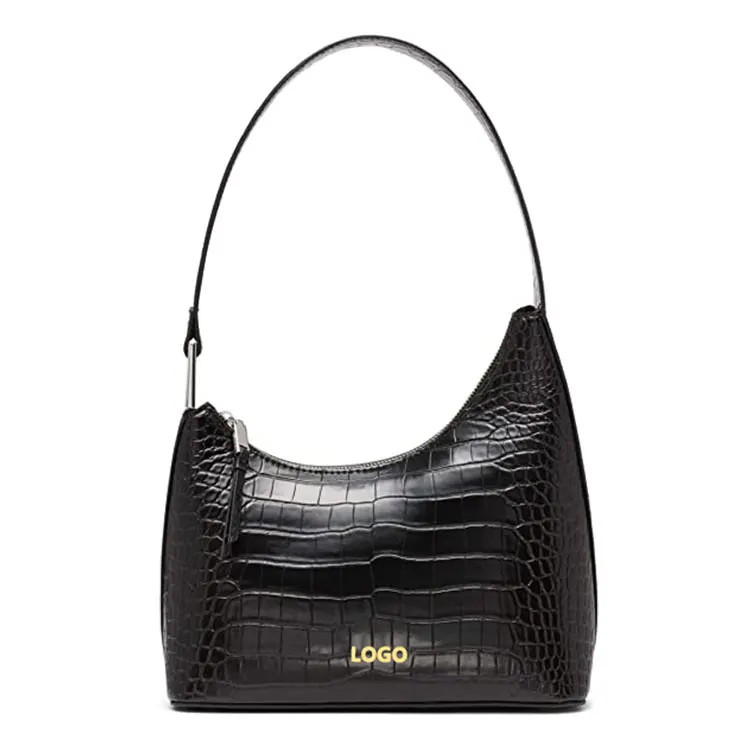 High End Custom Leather Women Handbags Fashionable And Elegant Underarm Women Shoulder Bags