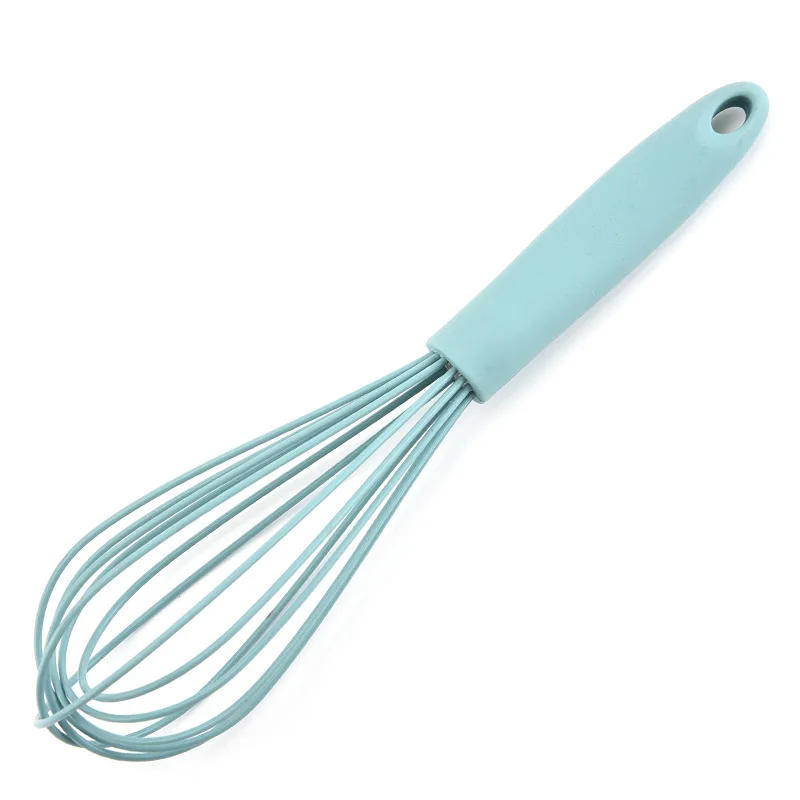 New Style 4 Colors Egg Whisk Beater Kitchen Utensils manual Rotating Silicone Cream Mixer