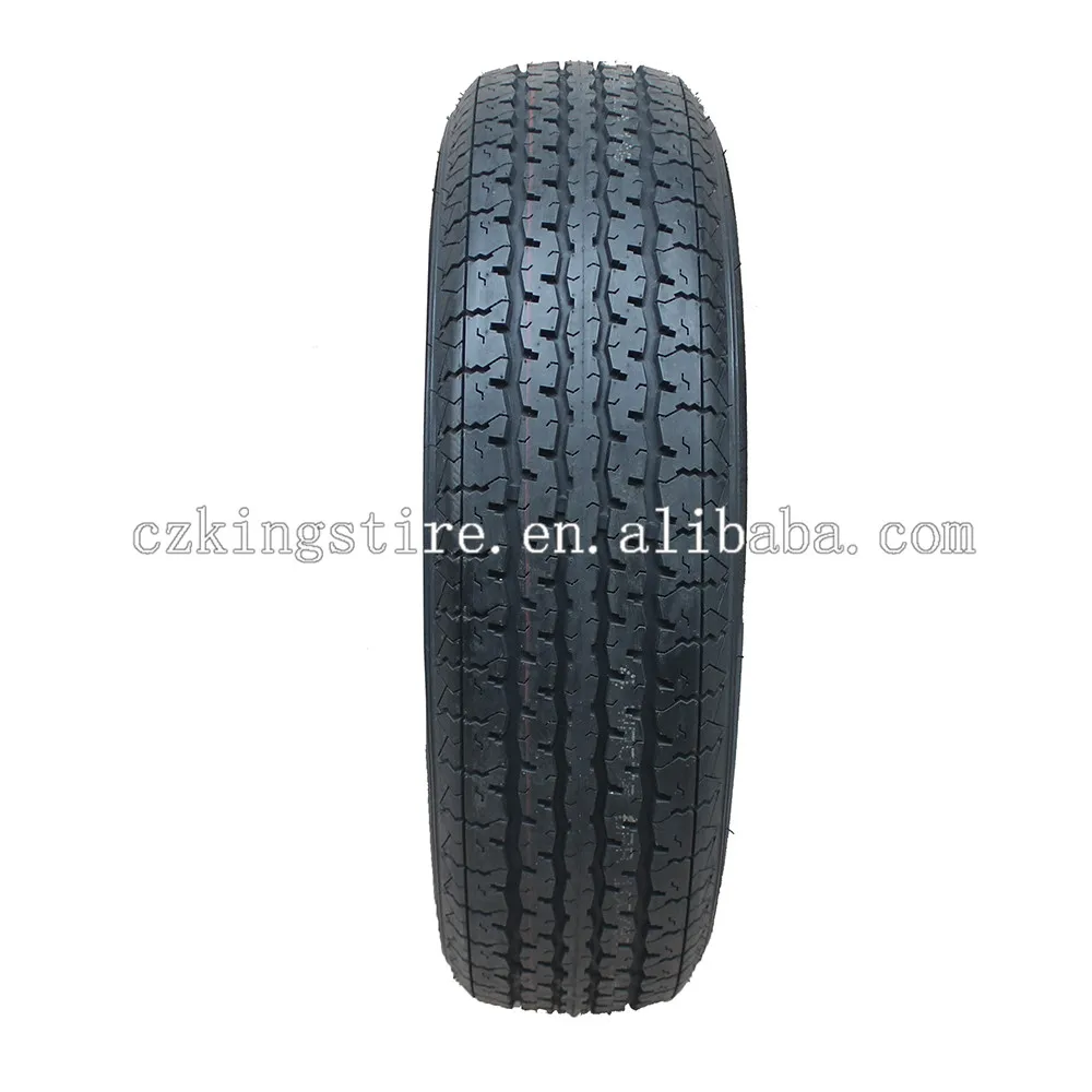 
factory supplier ST205/75R14 trailer tire with white coated steel wheel 
