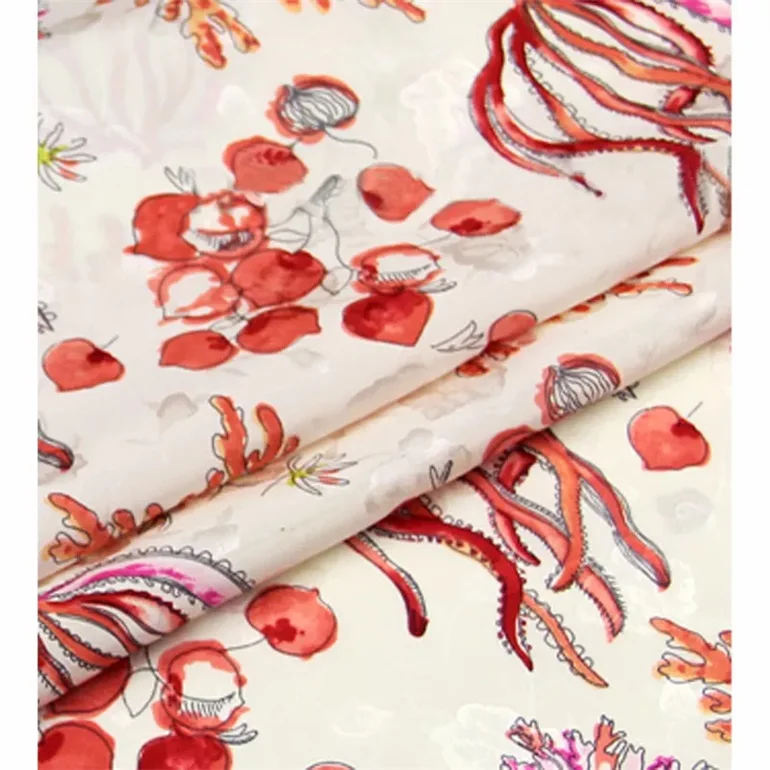 Поплин с цифровым принтом на заказ 100% вискоза ткань из вискозы для платьев униформы