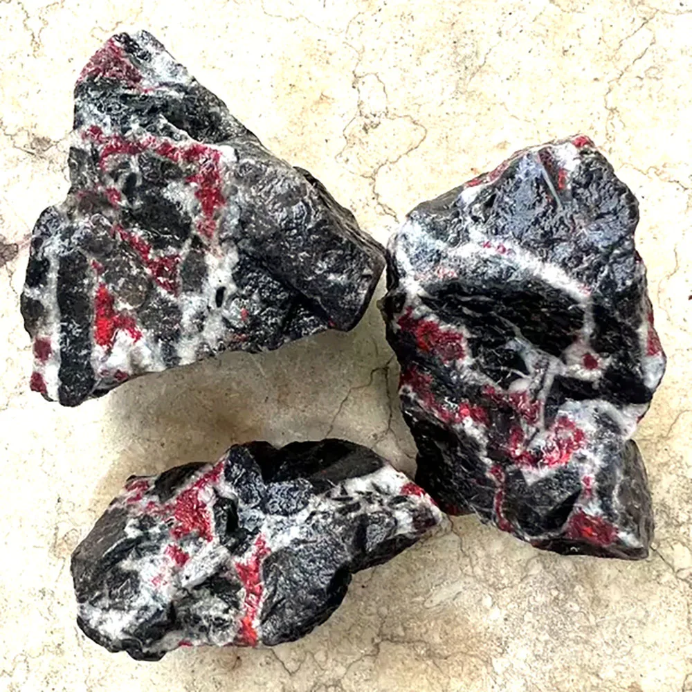 Cheap natural common rough red cinnabar stone Wholesale high quality cinnabar raw stone originating in China