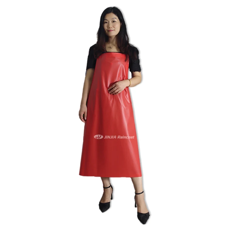 custom logo durable transparent aprons kitchen pvc waterproof apron designs patterns