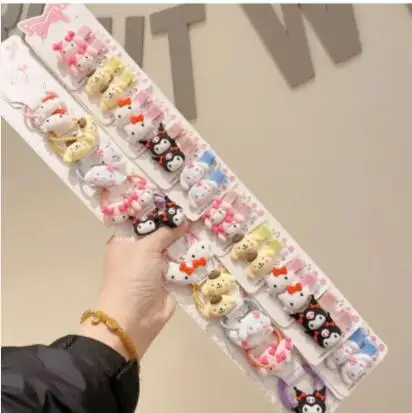 XUX Girl Kawaii Красивая Kuromi Мелодия повязка для волос Cinnamoroll заколки девочек мини-аксессуары