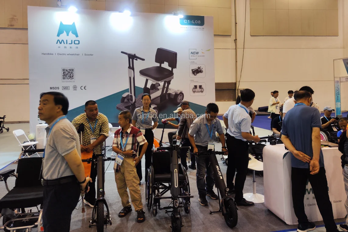 4 Wheel Foldable Elderly Medical Scooter For Disabled Best Light Weight Collapsible Handicapped Fold Up Mobility Scooter