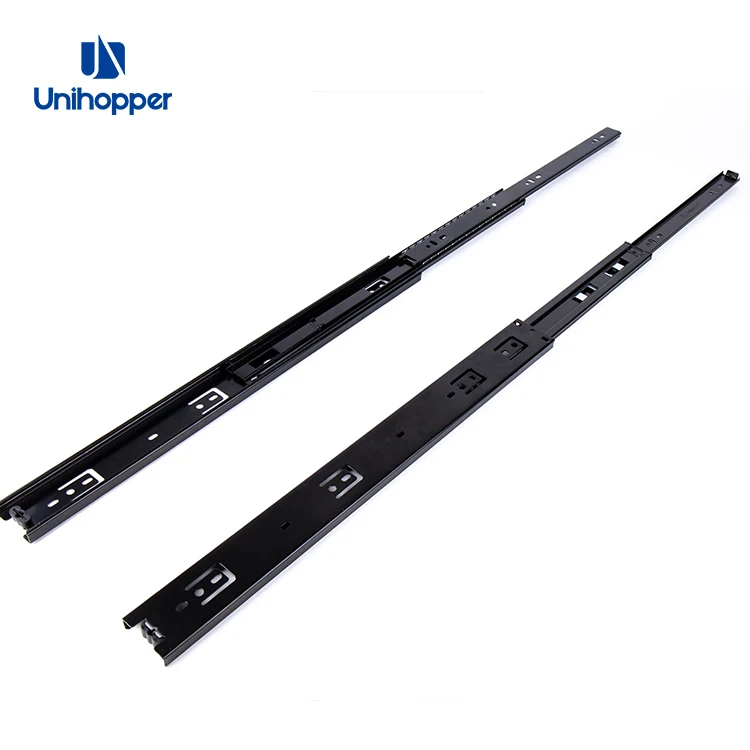 Unihopper 3 Fold Telescopic Drawer Rails Telescopic Channel Ball Bearing Slide Kitchen Cabinet Drawer Slide Rail