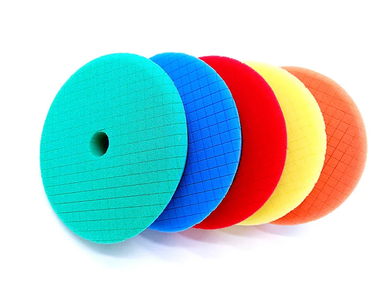 car polishing pad 6 Inch DA Foam Buffing Pad Bevel edge fit for 5inch backer plate sponge polishing pad