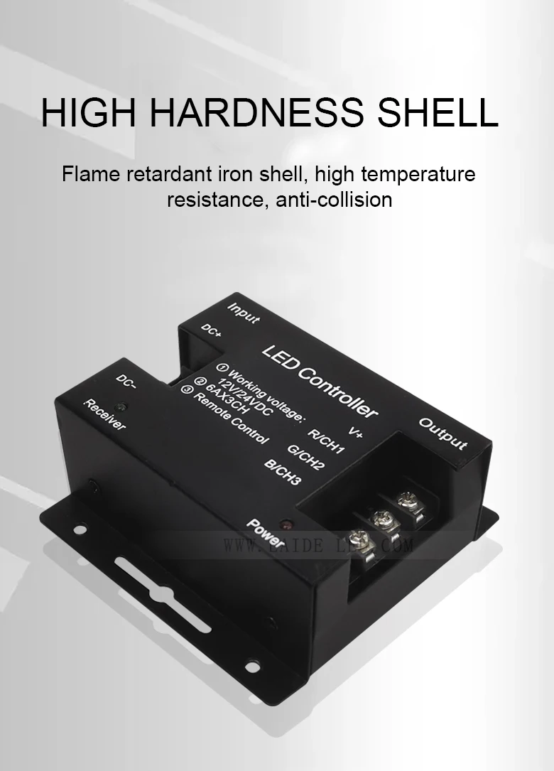 DC12V 24V 18A wireless color LED with light touch dimming controller RGB Growth light   RF LED light with controller