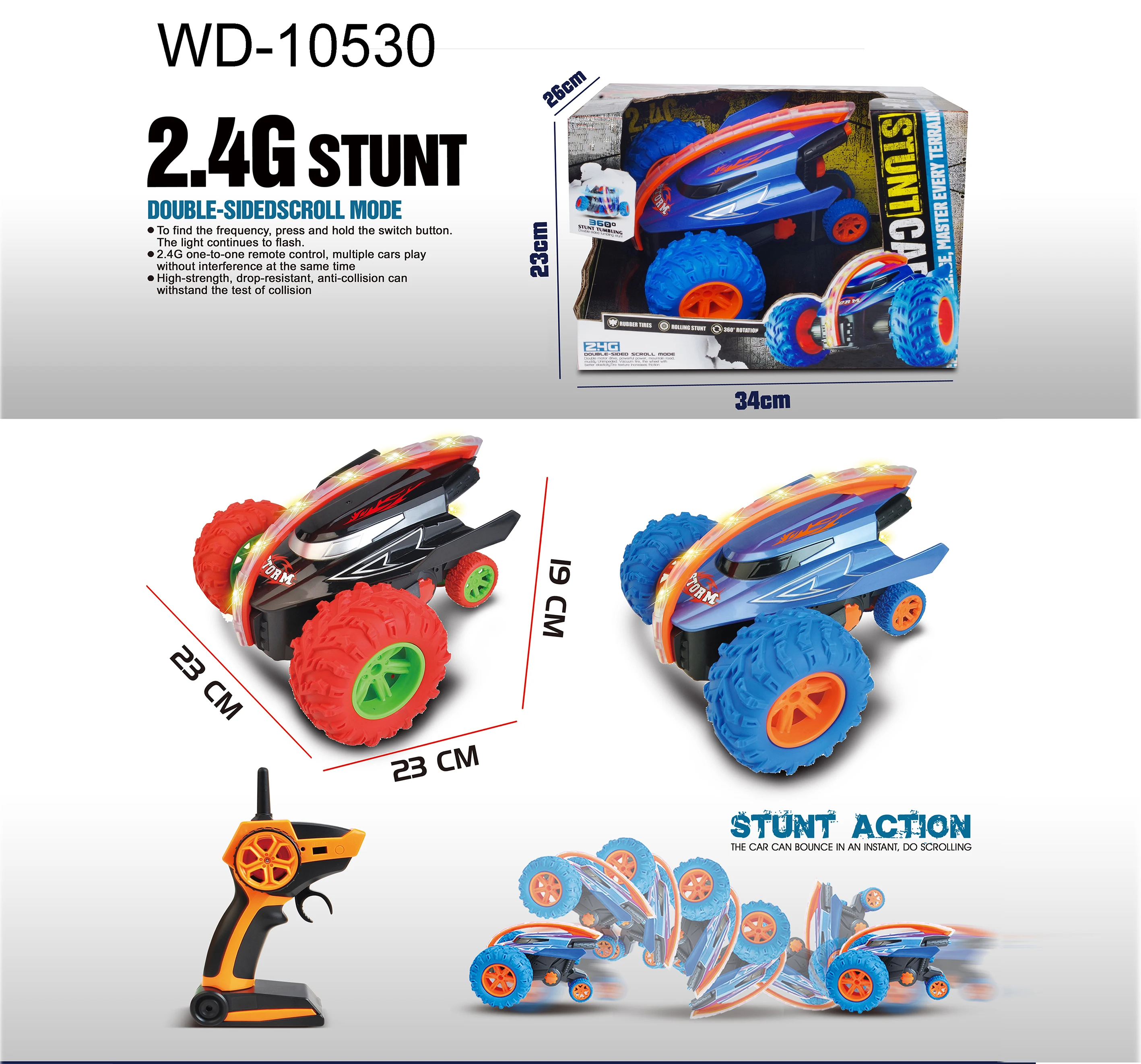 RC Car 2.4G 4CH Stunt Drift Deformation Buggy Car Rock Crawler Roll Car 360 Degree Flip Kids Robot RC Cars Toys