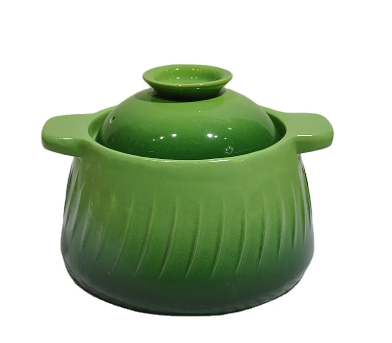 high quality ceramic casserole clay pot fambe glazed pot cook soup with high temperature by induction cooker