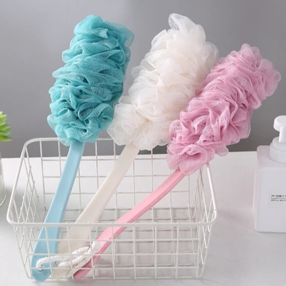 Back Sponge with Long Handle Soft Bath Brush for Shower Luffa Back Brush Loofah on a Stick Bath Sponges Back Scrubber for Men
