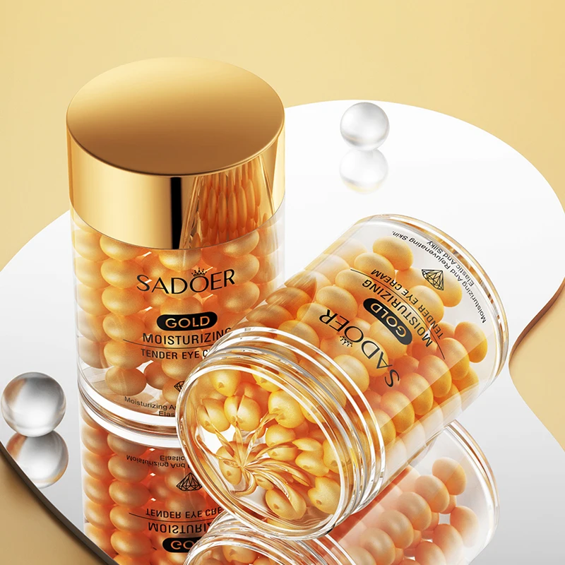 SADOER private label rose serum 24k gold Hyaluronic acid anti-wrinkle anti aging dark circle eye cream