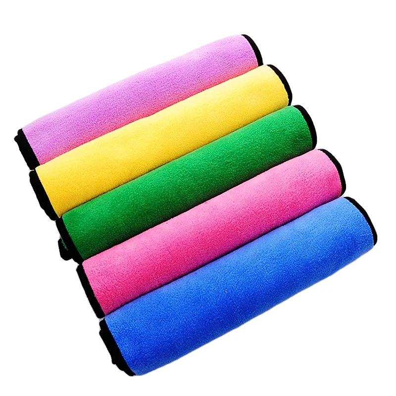 Factory Supplier 600 800 gsm double sized coral fleece car washing cleaning microfiber towel