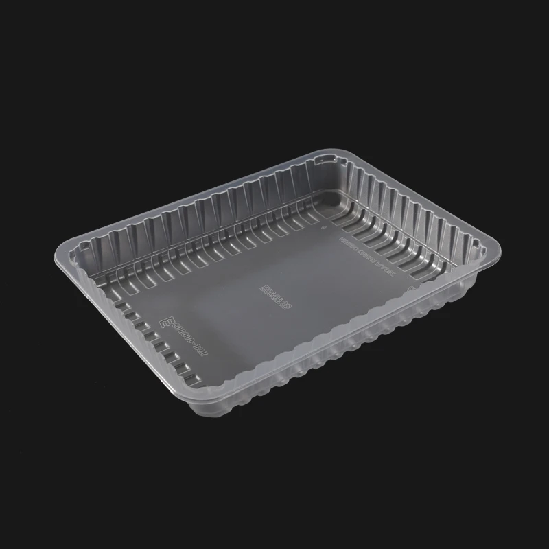 High barrier plastic PA/EVOH/PE film food tray for meat sausage