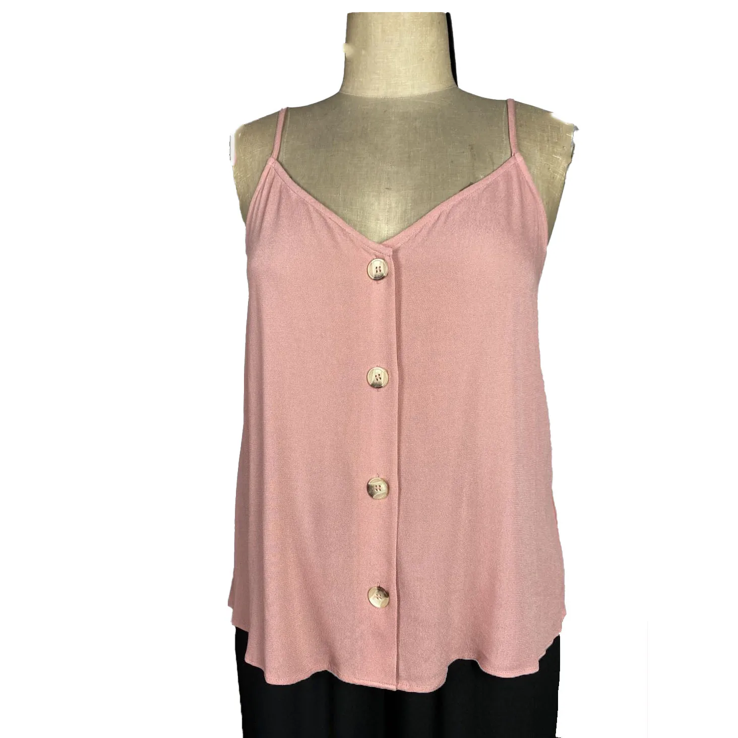 Женский комбинезон на пуговицах, с V-образным вырезом и коротким рукавом