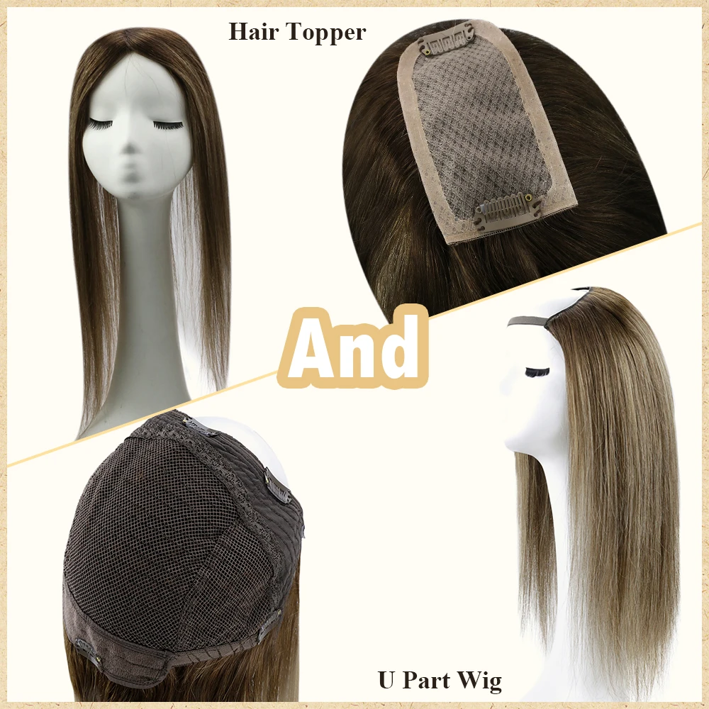 Full Shine Buy Together 25% Off Multiple Hair Color U Part Wig and Hair Topper