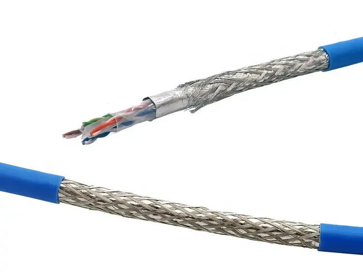 lan cable sftp ftp cat7 cat8 ethernet cable shielded 23AWG LSZH bare copper outdoor 500m