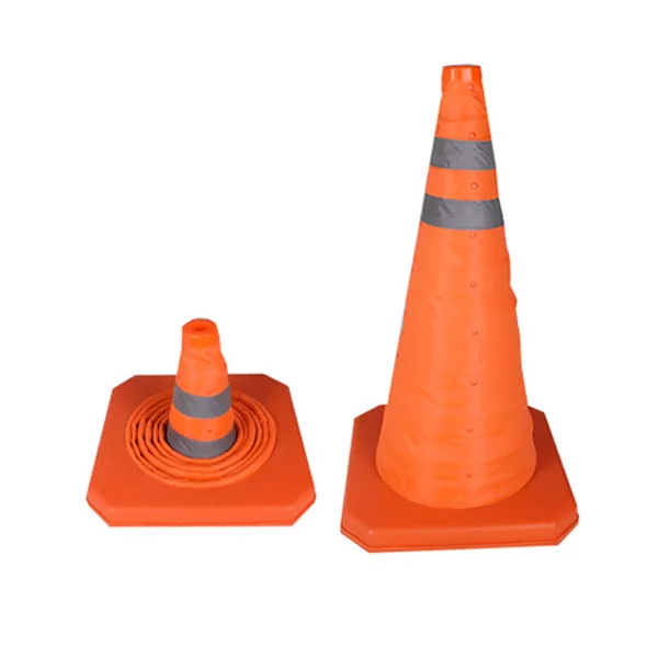 30cm/45cm/50cm/55cm/60cm/65cm/70cm Portable Reflective Warning Cone Collapsible Traffic Cone