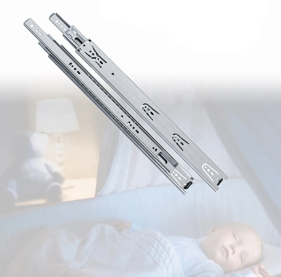 Высококачественный удлинитель из нержавеющей стали, 45 мм, скользящий боковой кронштейн для ящика, шариковый подшипник, металлическая направляющая