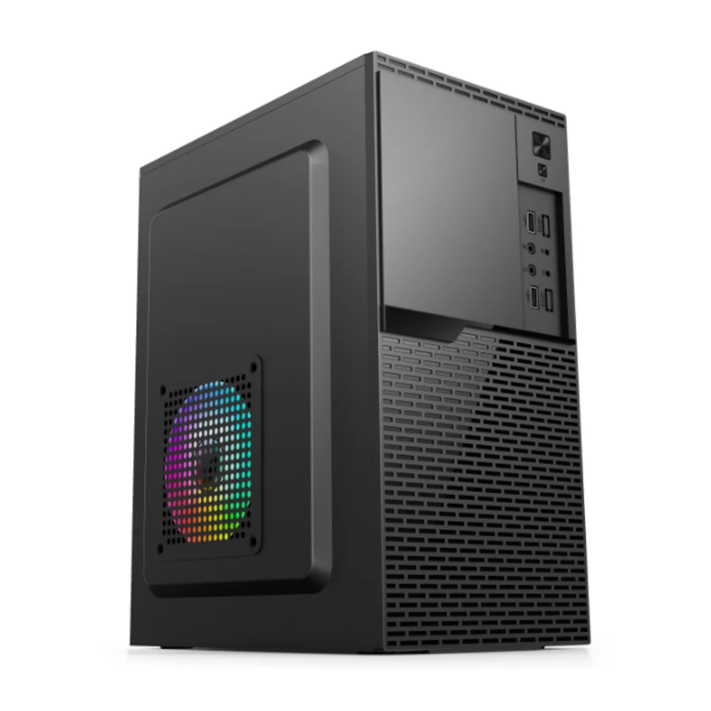 Wholesale New Design Desktop ATX Computer Gaming Case OEM ARGB PC Chassis Glass Window PC Cabinet Mid Tower Case For Gamer