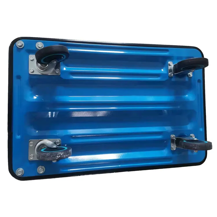 150kg iron flatbed trolley body lightweight armrest folds