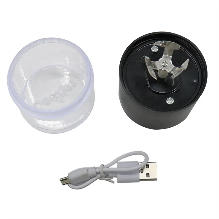 hot selling Portable Plastic Chargeable Electric Herb Grinder Custom Logo Automatic Tobacco Spice Grinder