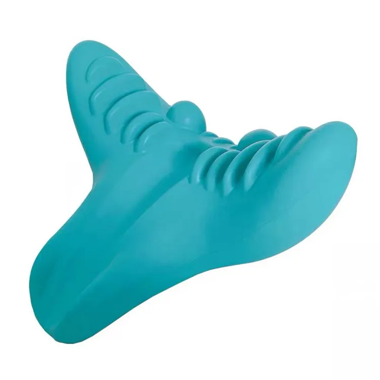 2022 amazon hot cervical massage pillow acupressure mat neck stretcher cervical spine massage instrument