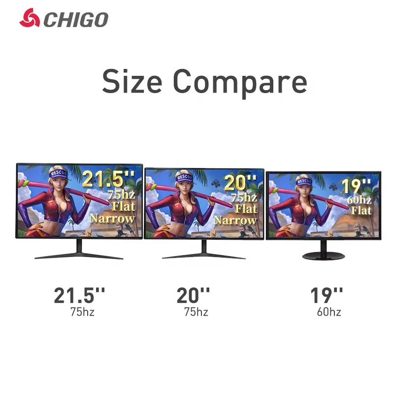 
19Inch Monitor 19 21 22 Inch Led Pc Computer Wholesale Monitores Game 