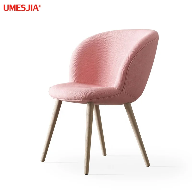 
Modern Dining room furniture Capri Multi Wood Chair Nordic designer creative Wood legs dining chair Velvet fabric 