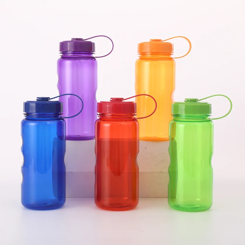 Sustainable Customized BPA FREE 600 ML Small Tritan Plastic Water Bottle with Handle hole
