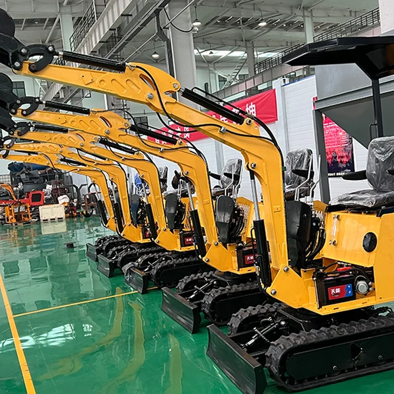 Portable New Electric 1Ton Small Battery Micro Digger Prices List Crawler Mini Excavators Towable Backhoe 1T Compact Baggers