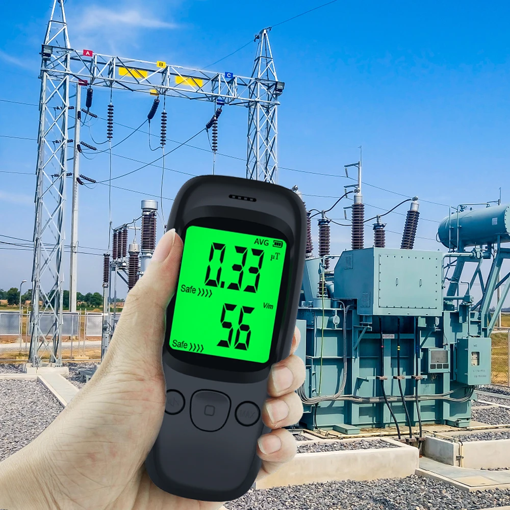 Портативный цифровой детектор излучения 0.01uT ~ 99.99uT оборудование для охоты привидений ручной