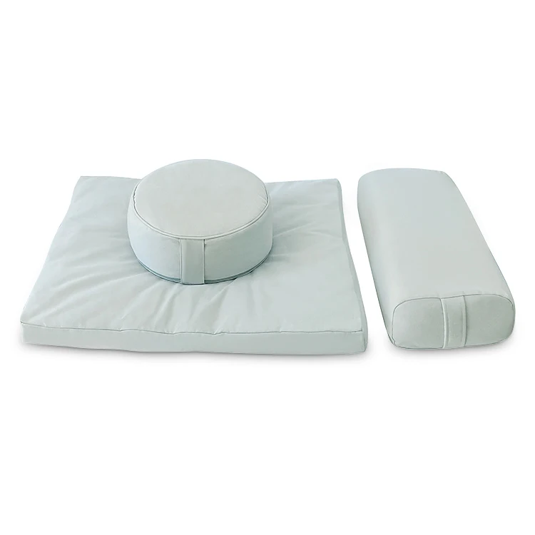 Natural Organic Eco Friendly 100% Cotton Zabuton Cushion Zafu Meditation Set