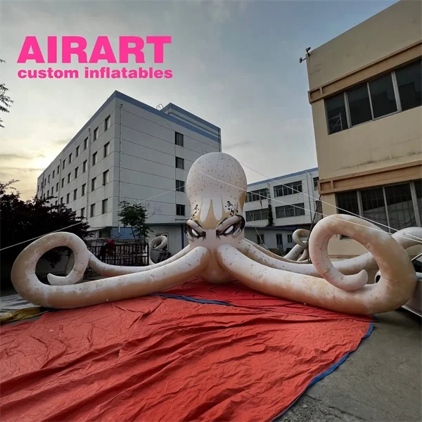 Crazy scary big inflatable octopus, inflatable octopus animal for stage