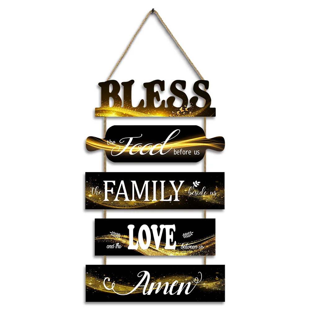 Nordic Picture Frame Home Decor Hangings Pictures Printings English Sign Decor Door Wooden Plaqu Welcome Door Signs For Home