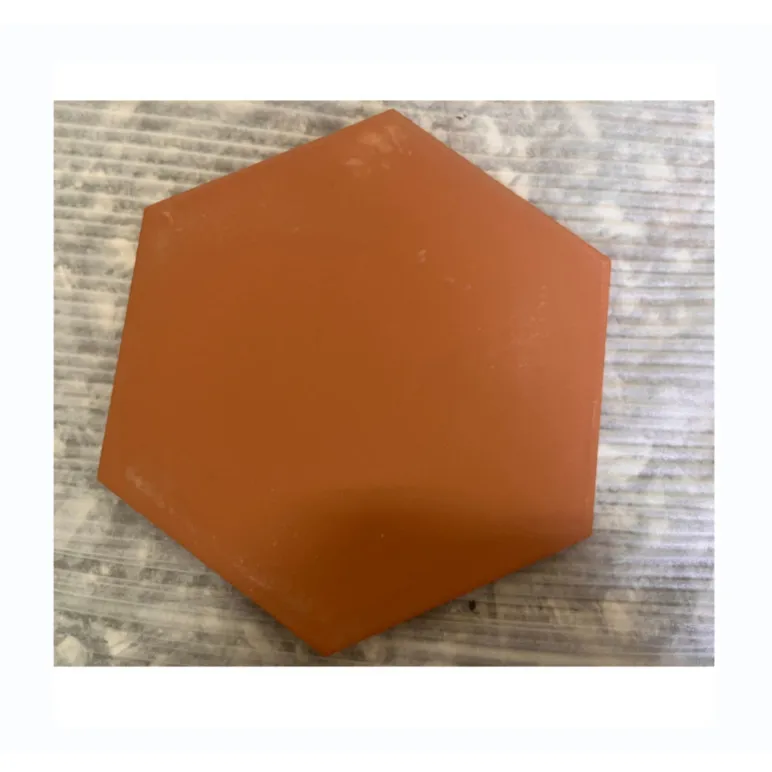 Best Sale Classy Anti-skid out door floor red clay hexagonal terracotta tile