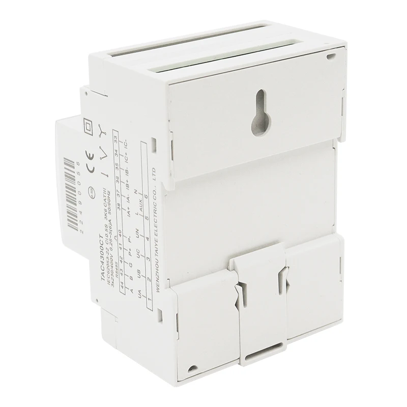 With 3PCS RS485 Modbus 50/100/15/200CT 230VAC Din Rail 3 Phase Energy Monitor Consumption Power Meter kwh Ammeter