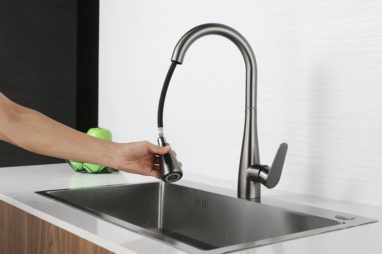 Instant Boiling Water Tap Pull Out Kitchen Faucet Deck Mounted Single Mixer Pull Down Kitchen Faucet