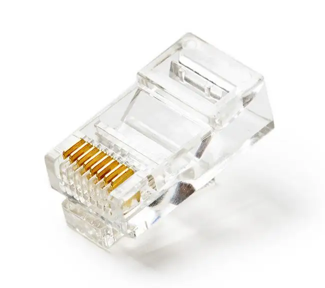 Rj45 Cat6 Connector 8 Pin Rj45 Utp Connector Rj45 For Cat6 Cable 8 Pin Rj45 Plug Pass Through Rj45 Connector