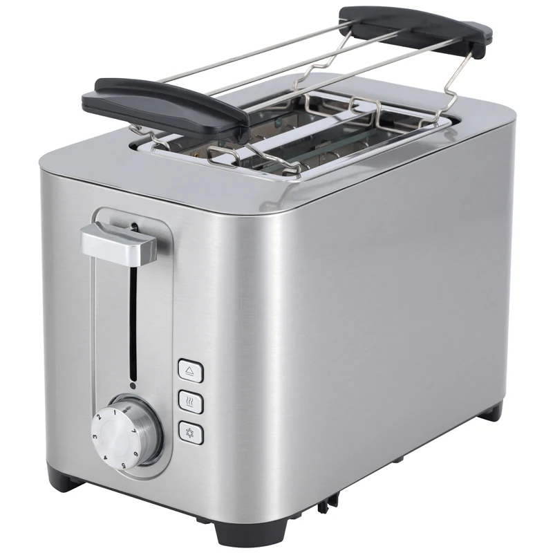 Extra Wide Slot 2 slice Toaster Factory Customized, Stainless Steel Multifunctional Breakfast Toaster for Home