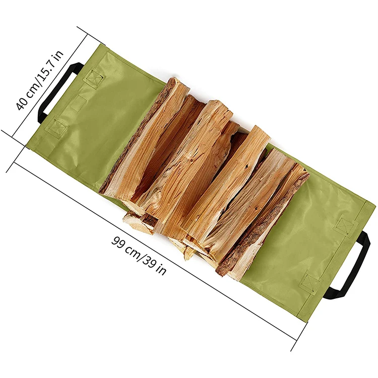 Индивидуальный прочный холщовый держатель для камина, съемное хранилище для помещений