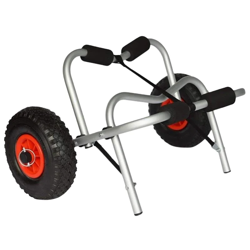 Портативная Легкая Складная Алюминиевая лодка, каяк, переноска на пляже, морской прицеп, лодка, тележка для перевозки