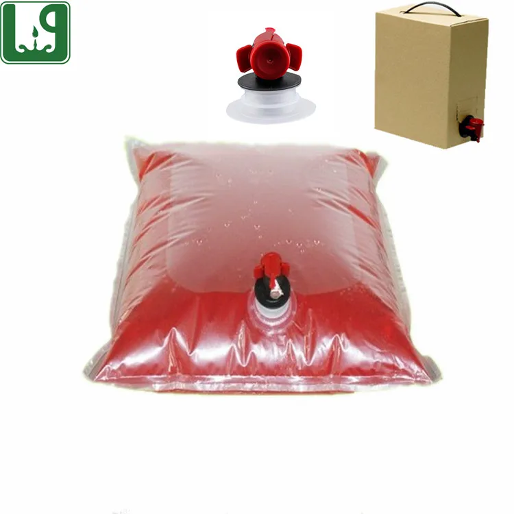 5 L plastic bag in box with valve for ultrasound gel packaging
