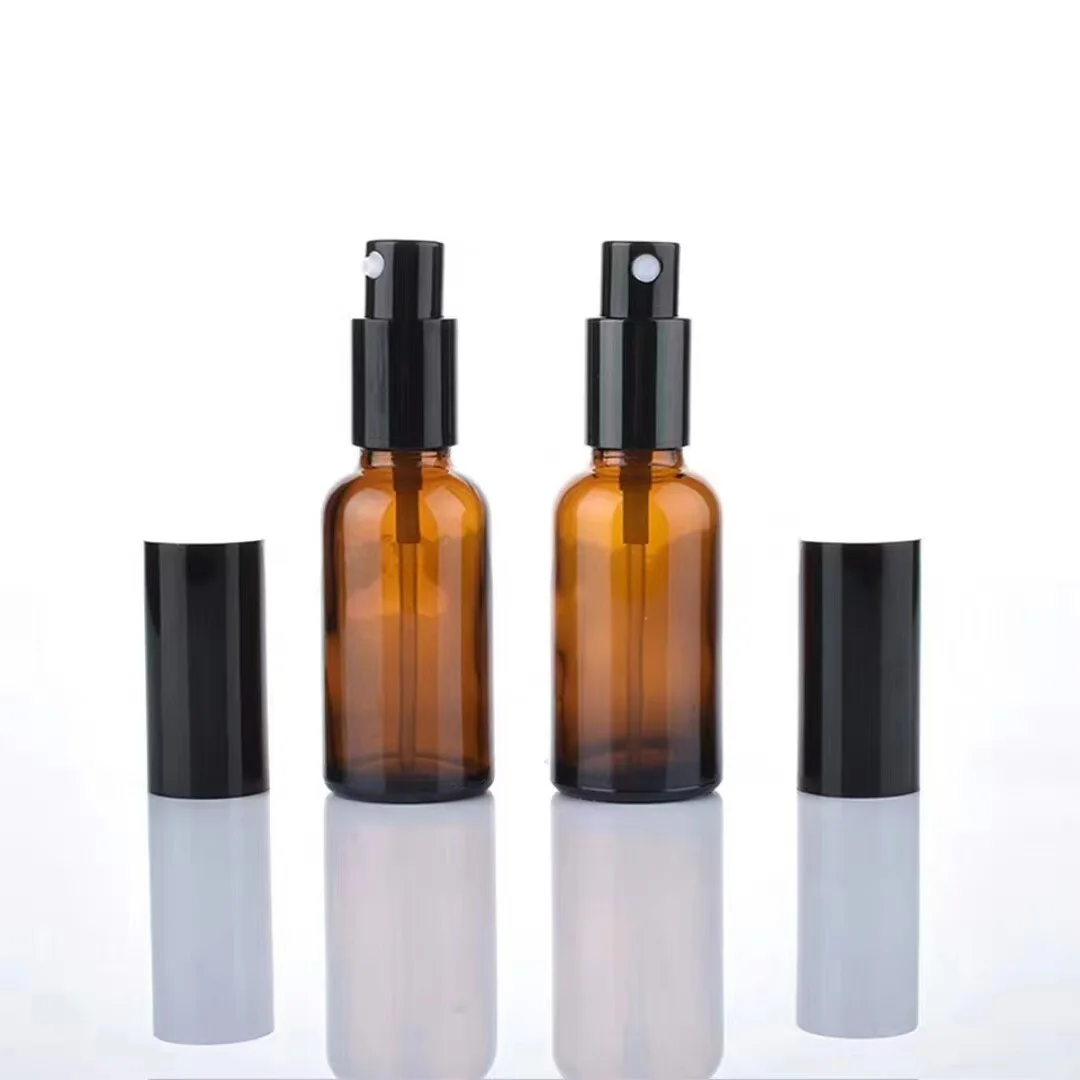 
Free Sample 10Ml 15Ml 20Ml 30Ml 50Ml 100Ml Amber Glass Essential Oil Pump Spray Bottle 
