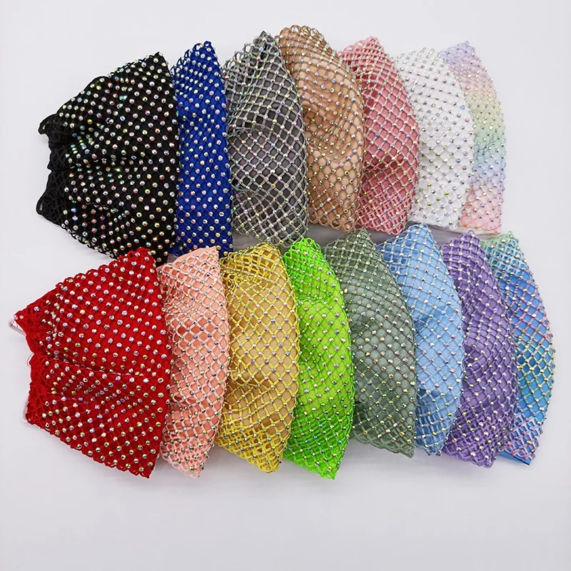 
2020Hotsale Black Purple Pink Green Various colors Sparkling facemask glittering mesh Washable Shiny beautiful party facemask 