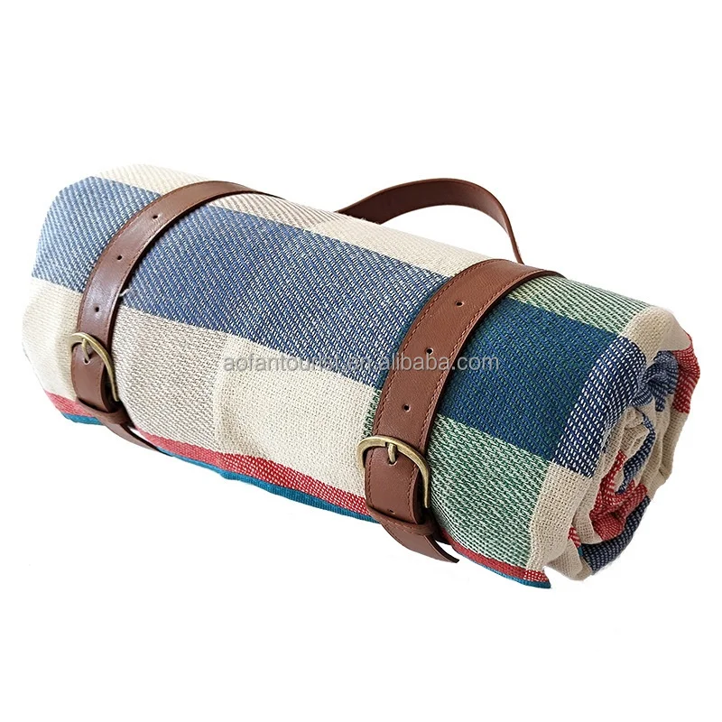 Custom Travel Camping Picknick Cheap Blanket, Wholesale Waterproof Plaid Classic Outdoor Tartan Picnic Blanket