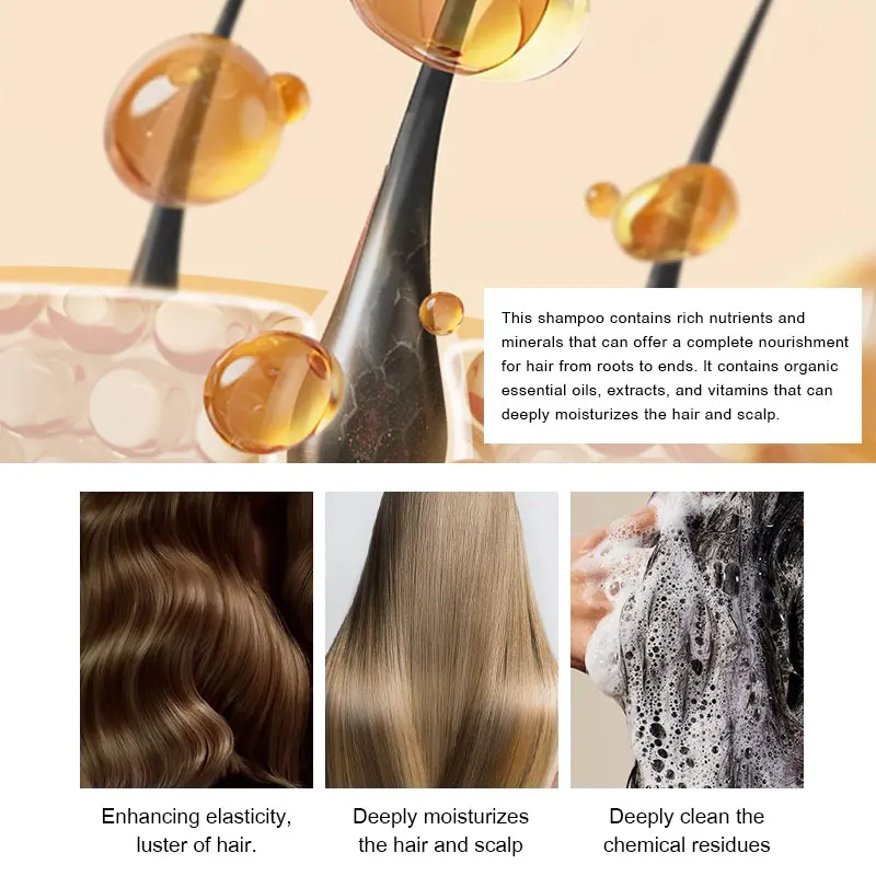 September Discounts Factory Moisturizing Natural Organic Hair Care Shampoo Product Manufactory Customized Nourishing Shampoo