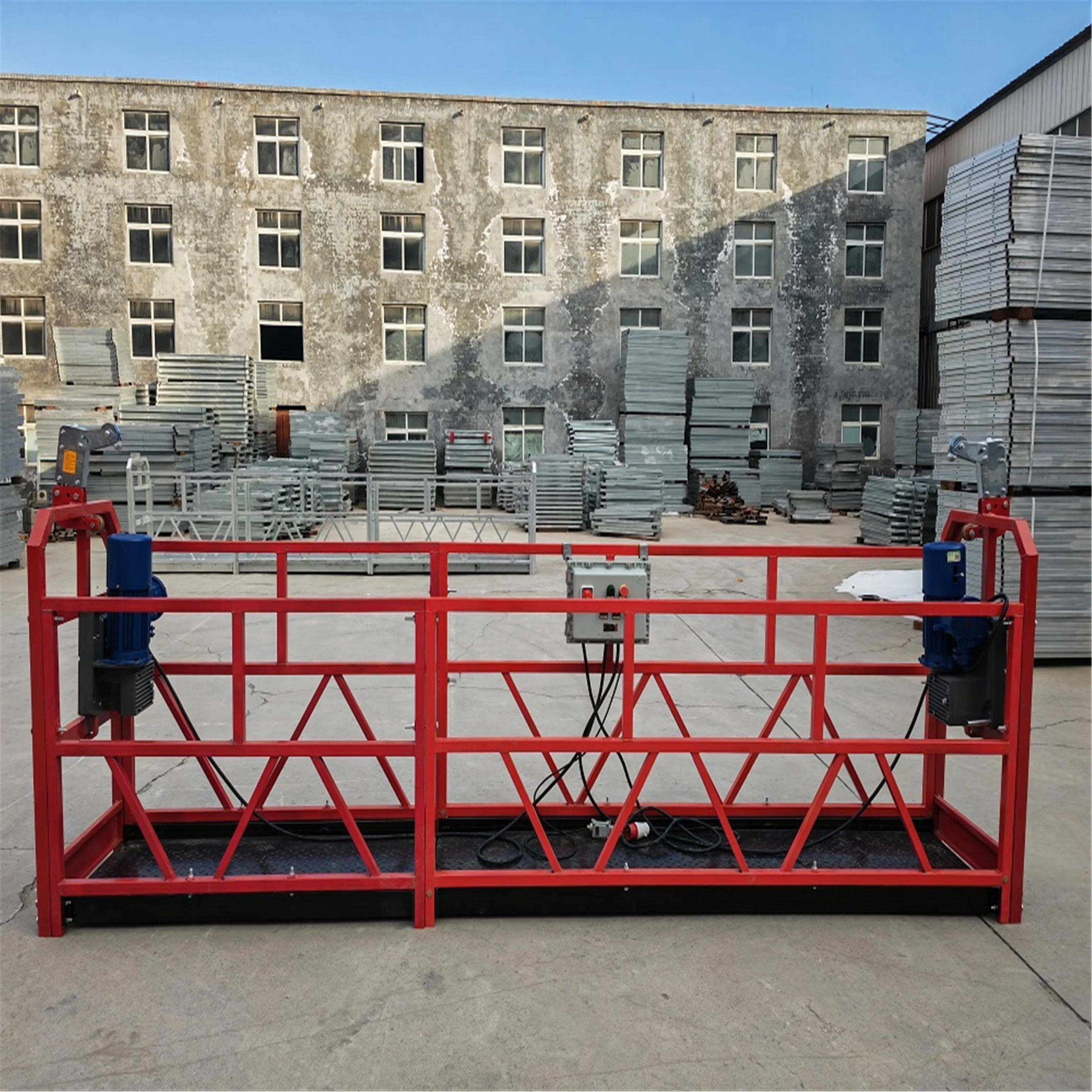 Zlp800 High Rise Window Facade Cleaning Equipment Hoist Suspended Platform Construction Cradle Zlp800 Factory