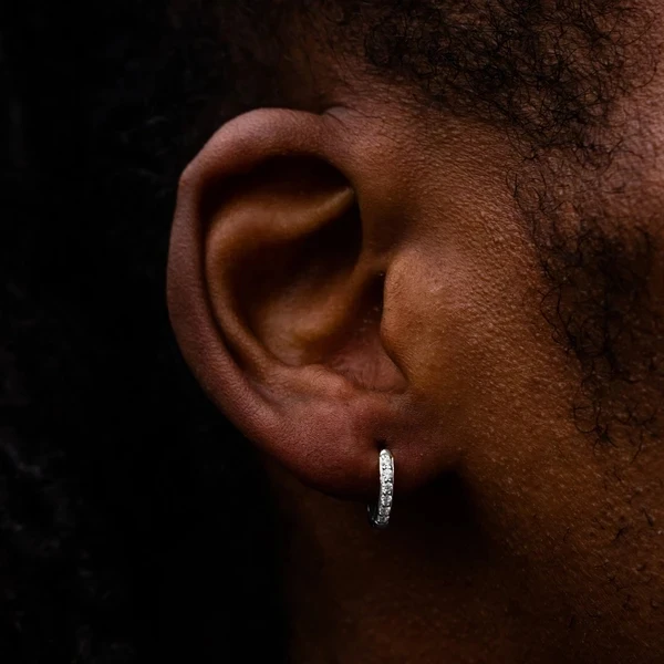 Factory Price High-end Custom Iced out Real S925 Silver 9k 10k 14k 18k Gold Moissanite Diamond Ear Studs Earrings for Men Women